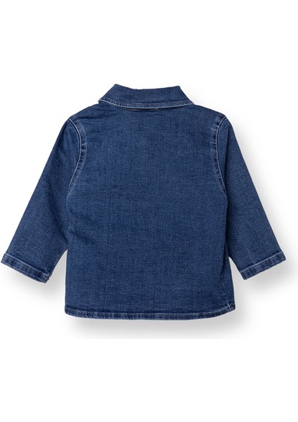 Erkek Bebek Circus Gömlek Denim Uzun Kol modelleri