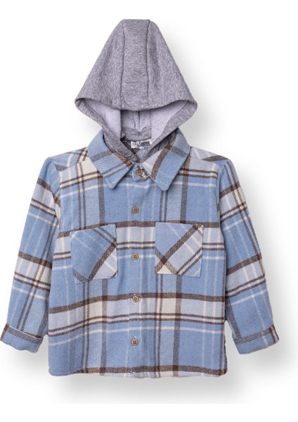 Erkek Bebek Mountain Explorer Gömlek Divitin Kapüşonlu Yaka Uzun Kol