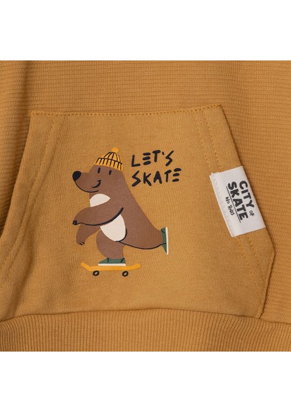 Erkek Bebek Woodland Boy Eşofman Takımı Üç Iplik Kapüşonlu Yaka Uzun Kol Ribanalı Paça modelleri