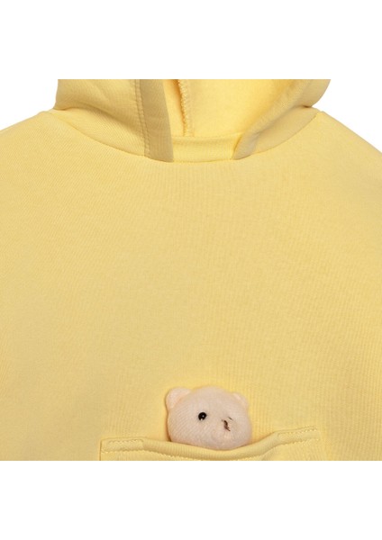 Kız Bebek Teddy Bear Eşofman Takımı Kapüşonlu Uzun Kol Lastikli Paça modelleri