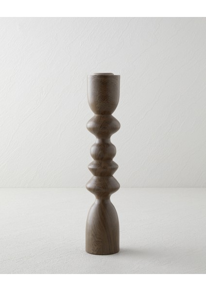 Grace Şamdan 27 cm Koyu Kahverengi