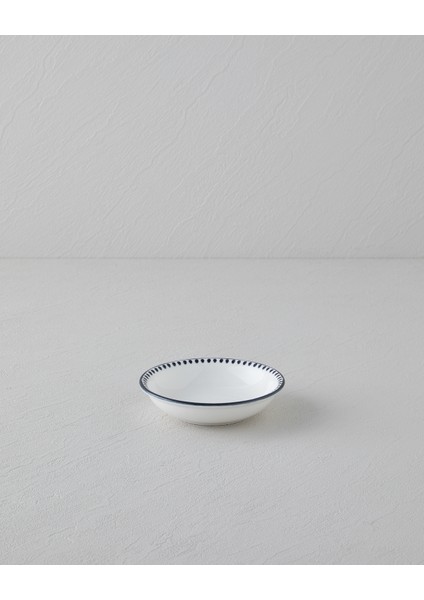Black Dots Porselen Çerezlik 11 cm Siyah - Beyaz