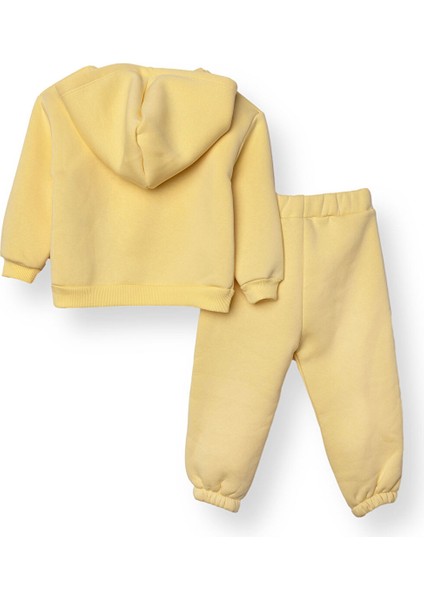 Kız Bebek Teddy Bear Eşofman Takımı Kapüşonlu Uzun Kol Lastikli Paça fiyatları