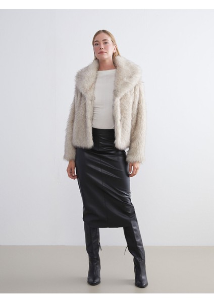 Yeni Sezon Ceket Yaka Kadın Kürk Kaban modelleri