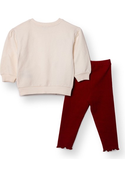 Kız Bebek Chic Bluz - Tayt Iki Iplik Bisiklet Yaka Uzun Kol Reçme Paça fiyatları