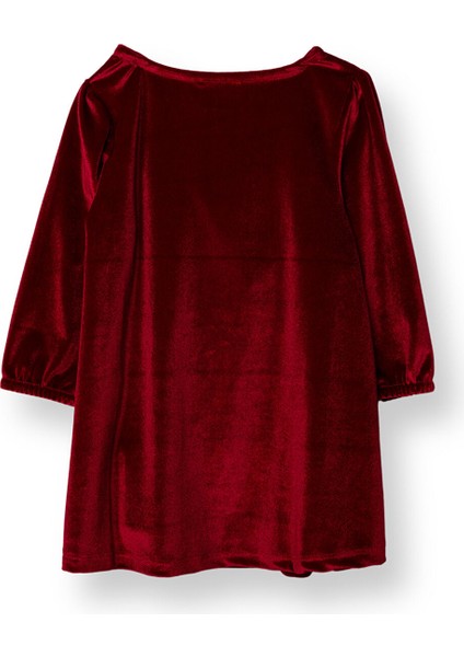 Kız Bebek Chic Elbise Kadife Bisiklet Yaka Kısa Kol fiyatları