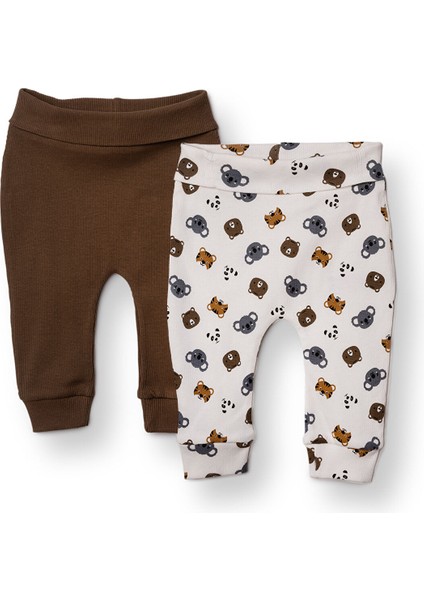 Erkek Bebek Yenidoğan 2li Patiksiz Alt Interlok Patiksiz Paça