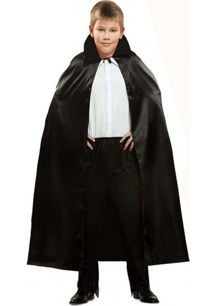 Siyah Renk Yakalı Halloween Pelerini 90 cm modelleri