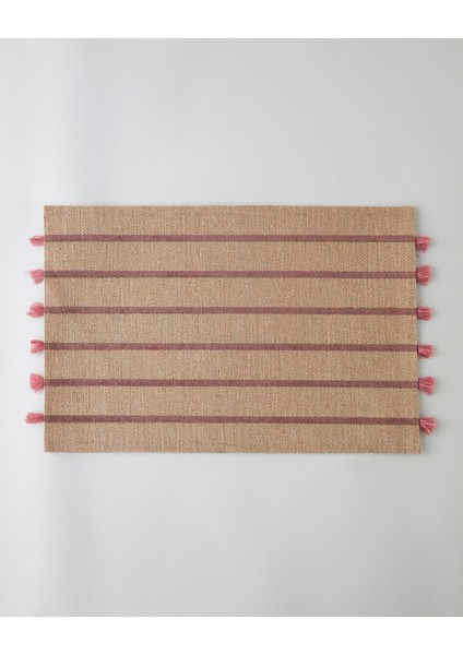 Fringe Jüt 2'li Amerikan Servis 30X45 cm Pembe fiyatları