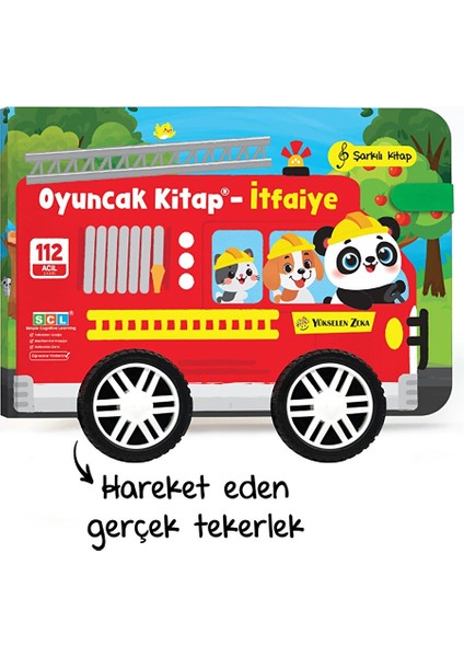 Oyuncak Kitap - Itfaiye (Gerçek Tekerlekli)