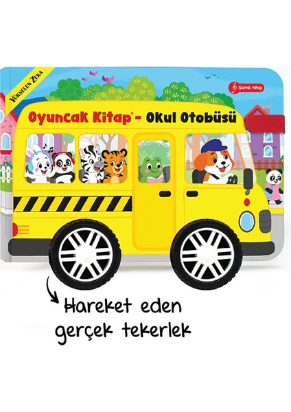 Oyuncak Kitap - Okul Otobüsü (Gerçek Tekerlekli)