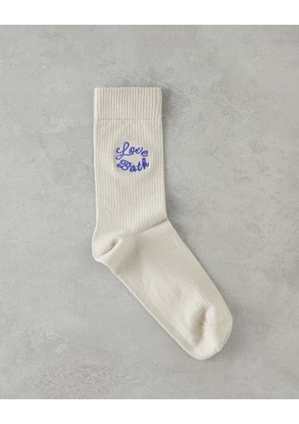 Love Bath Erkek Çorap 40-44 Krem