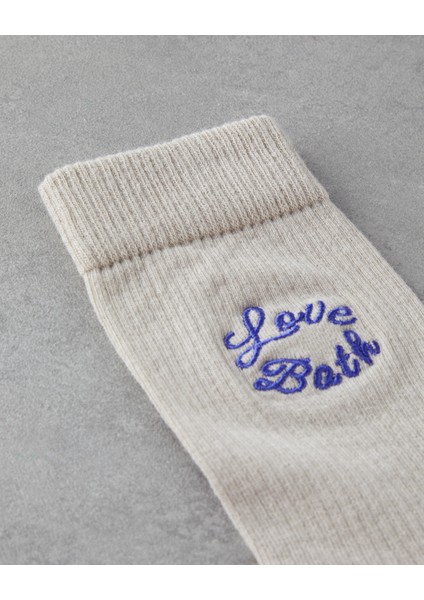 Love Bath Erkek Çorap 40-44 Krem modelleri