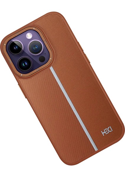 iPhone 13 Pro Max Kılıf HBC-155 Lizbon Kapak - Kahverengi fiyatları