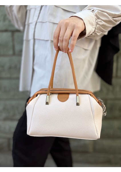 Nçs Kadın Yumuşak Deri Dokulu Şık ve Kullanışlı Kadın El &omuz Çantası (24X17CM)