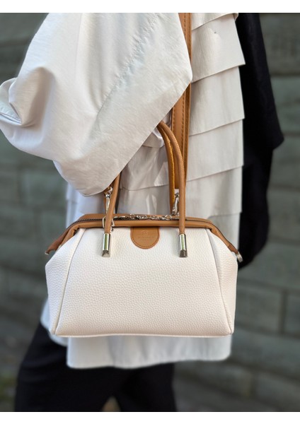 Nçs Kadın Yumuşak Deri Dokulu Şık ve Kullanışlı Kadın El &omuz Çantası (24X17CM)