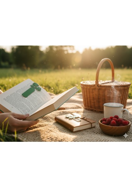 Monstera Deve Tabanı Tasarımlı Metal Kitap Ayracı - Botanik Seri fırsatları