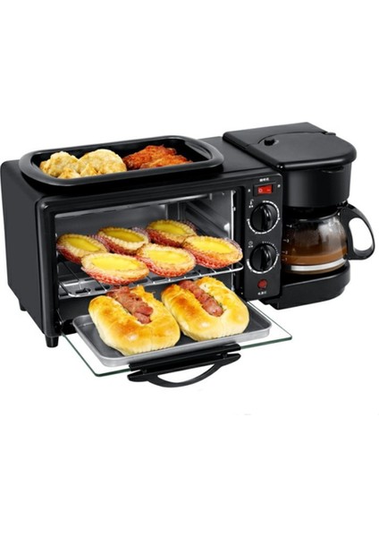 Çok Fonksiyonlu Ekmek Kızartma Makinesi Ev Küçük Kahve Omlet Ekmek Elektrikli Fırın Üç Bir Kahvaltı Bar | Tost (Yurt Dışından) fiyatları