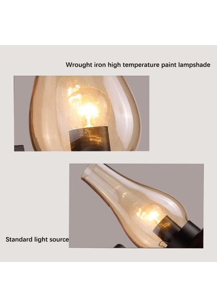Retro LED Endüstriyel Duvar Aplik - Siyah (Yurt Dışından) indirimleri