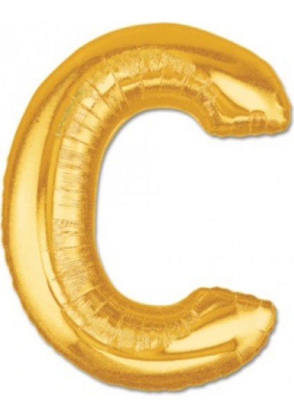 Altın Sarısı Folyo Harf Balon 1 Metre
