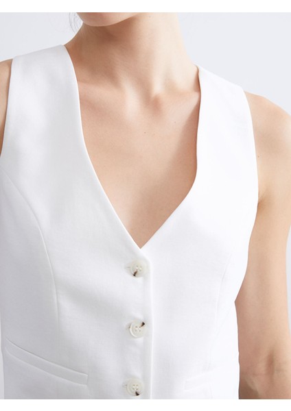 Yeni Sezon Sırt Detaylı Kadın Klasik Yelek fırsatları