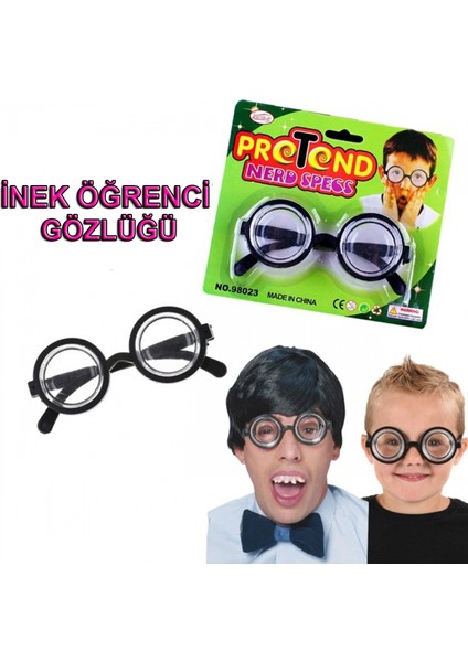 Inek Öğrenci Şaka Gözlüğü