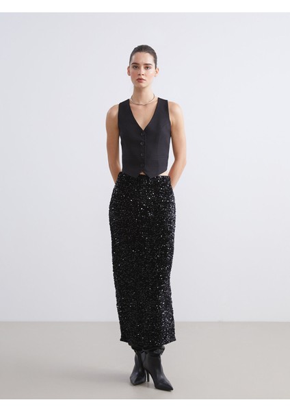 Yeni Sezon Sırt Detaylı Kadın Klasik Yelek fiyatları