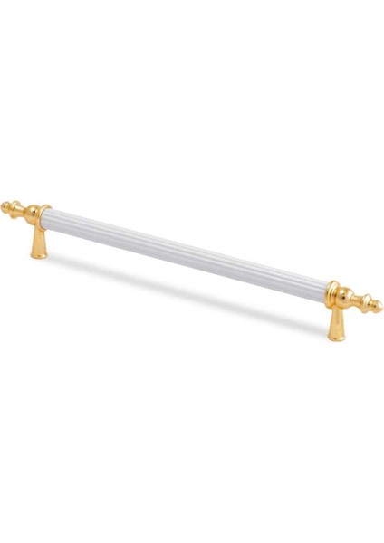 Ars-Taş Elif Kulp ( 9.6 cm ) Metal Vidalı. Dolap,şifonyer,ünite,komidin,mutfak Dolabı,vestiyer Beyaz-Altın