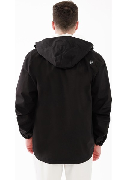 Tipas Iıı Erkek Yağmurluk Mont Siyah