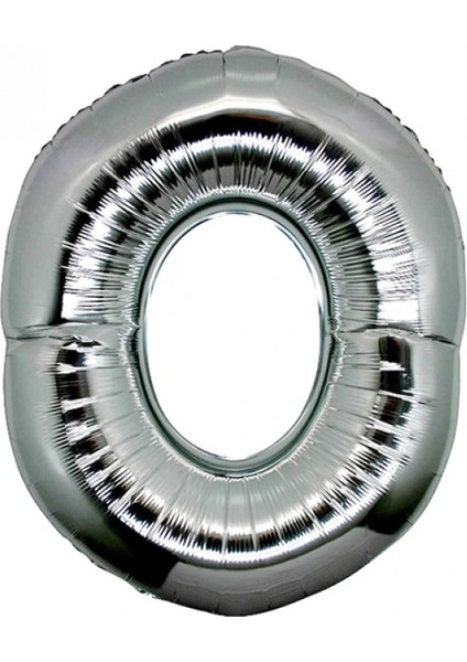 Gümüş Rengi Folyo Harf Balon 1 Metre