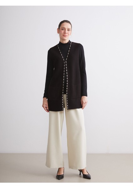 Yeni Sezon V Yaka Desenli Kadın Triko Yelek fiyatları