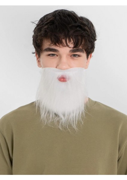 Beyaz Kırçıllı Takma Sakal Çocuk Yetişkin