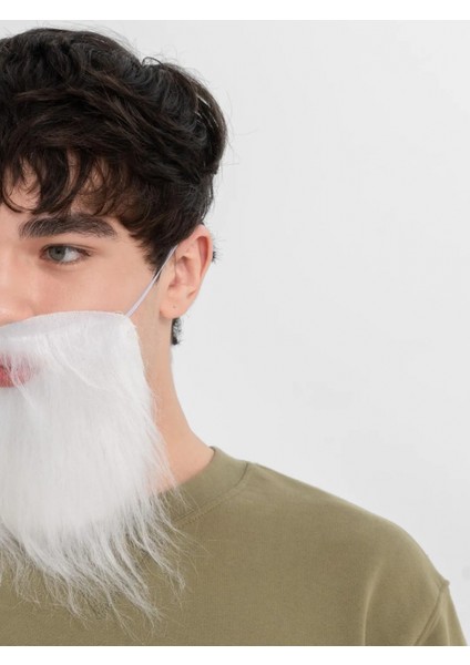 Beyaz Kırçıllı Takma Sakal Çocuk Yetişkin modelleri