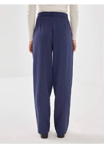 Yeni Sezon Loose Fit Çizgili Kadın Pantolon fırsatları