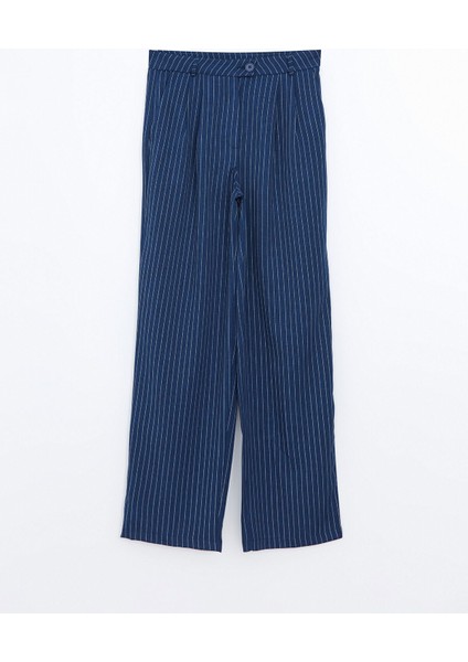 Yeni Sezon Loose Fit Çizgili Kadın Pantolon indirimleri