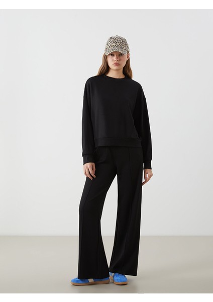 Yeni Sezon Bisiklet Yaka Oversize Kadın Sweatshirt fiyatları