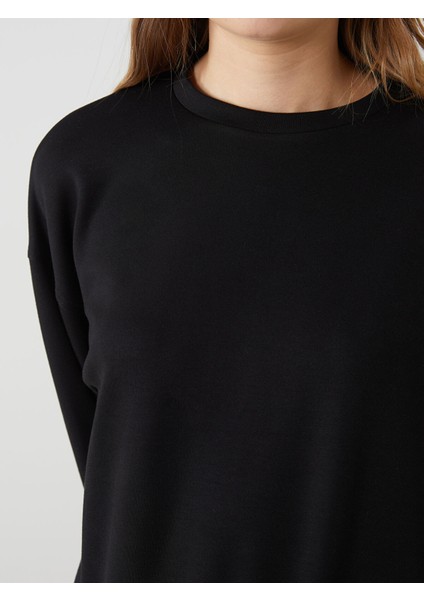 Yeni Sezon Bisiklet Yaka Oversize Kadın Sweatshirt modelleri
