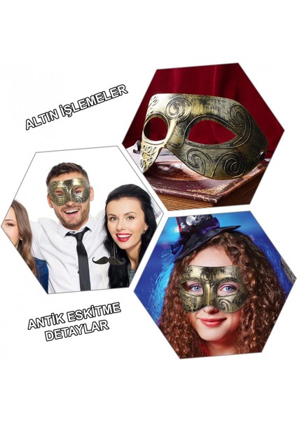 Antik Tarz Balo Maskesi