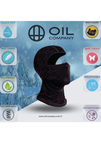 Oıl Company Buğz Unisex Termal Rüzgar Geçirmez Motorcu Bere Balaklava Termal Kar Maskesi OCP004 indirimleri