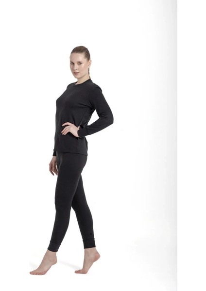 Oıl Company Buğz Unisex Kışlık Siyah Rahat Kullanım Esnek Termal Içlik Set 3. Seviye fırsatları