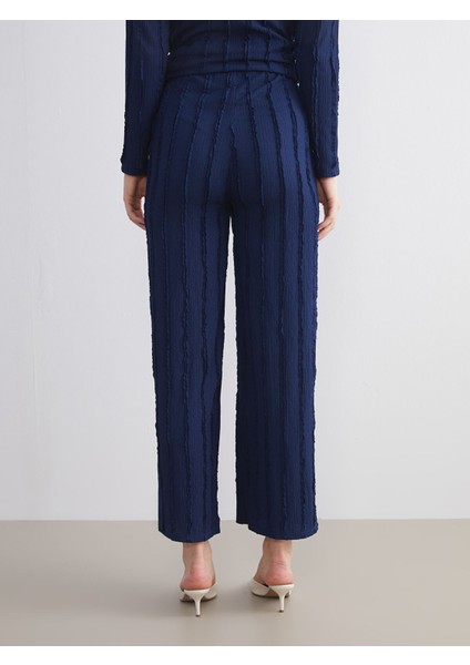 Yeni Sezon Beli Lastikli Dokulu Kadın Pantolon indirimleri