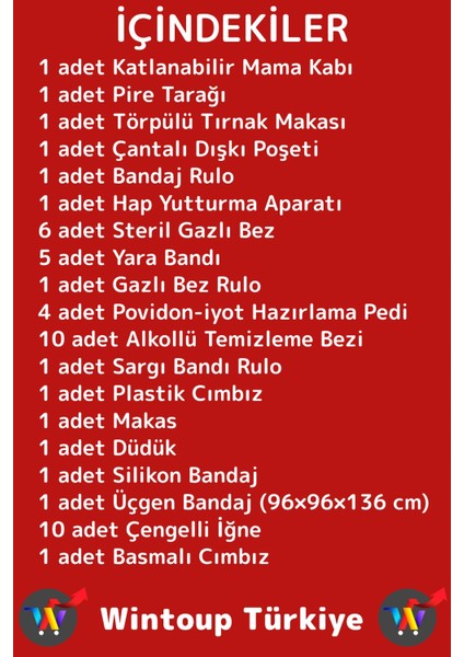 Premium Dayanıklı Portatif Kedi Köpek Taşınabilir Evcil Hayvan Tam Dolu Acil Yardım Ihtiyaç Çantası modelleri