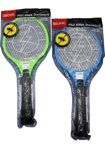 Asonic AS-A22 Pilli Raket Modeli Sinek Öldürücü Cız 2000V 3 Örgü Tasarım 21X50CM (4887) fiyatları