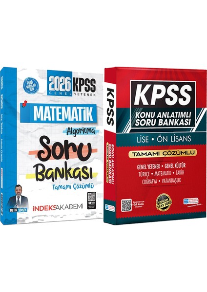 2026 Kpss Matematik Algoritma Soru Bankası - Lise Önlisans Konu Ant. Soru