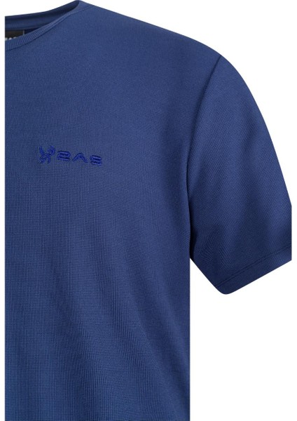 Kalei Sıfır Yaka T-Shirt Lacivert