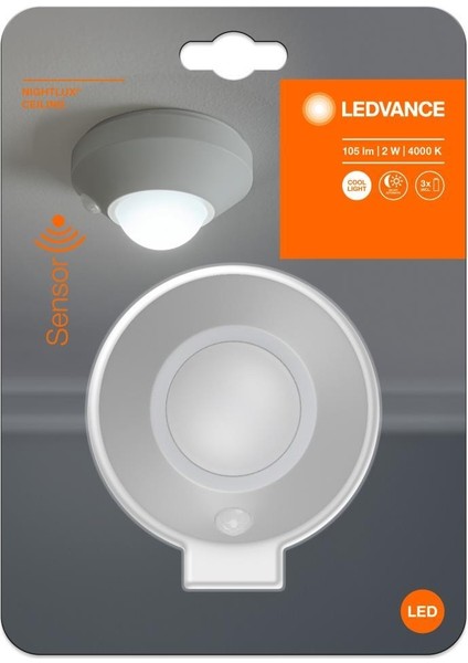Nightlux LED Sensörlü Tavan Gece Lambası Gri Kasa fiyatları
