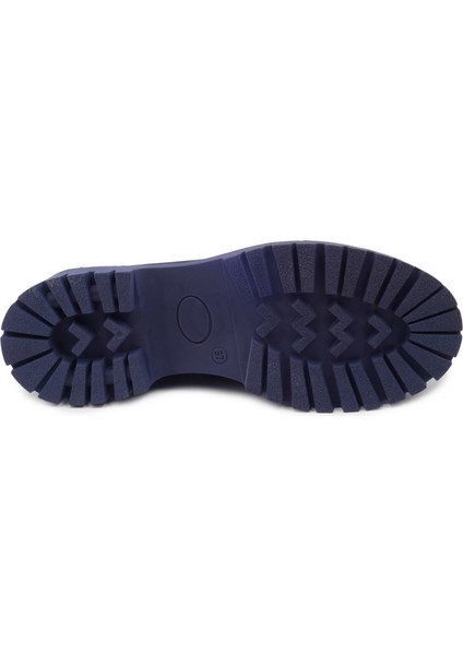 Lacivert Nubuk Loafer Kadın Ayakkabı fırsatları