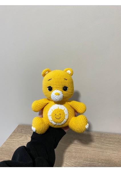 Masal Serisi Amigurumi Oyuncak Ayıcık Oyun Arkadaşı Organik Oyuncak Sarı