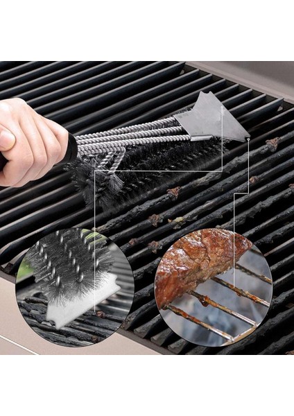Mangal Izgara Temizleme Fırçası – Paslanmaz Çelik Telli, Uzun Saplı Grill Temizlik Aparatı Mangal Temizlik Fırçası (5060) indirimleri