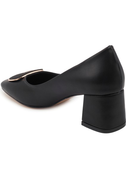 Siyah Deri Klasik Kadın Ayakkabı fiyatları